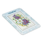 ロマンチックヴィンテージフラワーレース縁どバレンタイン マグネット (右側)