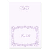 ロマンチックヴィンテージフレームブライダルシャワー座席表 テーブルナンバー (正面)