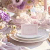 ロマンチックヴィンテージフレームブライダルシャワー座席表 テーブルナンバー