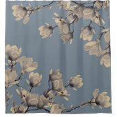 ロマンチックヴィンテージマグノリアス シャワーカーテン (正面)
