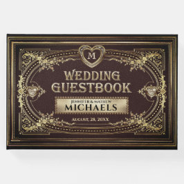 ロマンチックヴィンテージルックゲストブック ゲストブック