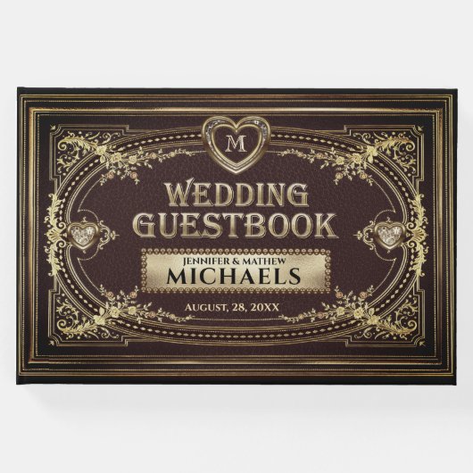 ロマンチックヴィンテージルックゲストブック ゲストブック (正面)