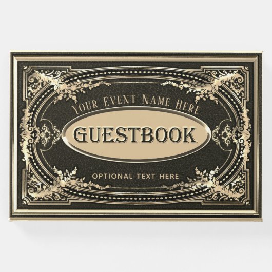 ロマンチックヴィンテージルックゲストブック ゲストブック (正面)