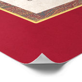 ロマンチックヴィンテージ氷スケートで滑るアンティーク版木、銅版、版画 ポスター (角)