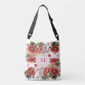 ロマンチックヴィンテージP：オッピーとハートトート クロスボディバッグ (正面)