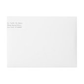 ロマンチック伝統的結婚クラシック ラップアラウンドラベル (正面)