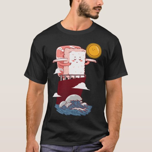 ロマンチック寿司 Tシャツ (正面)