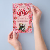 ロマンチック引用文グリーティングカード チラシ (ハンドル)