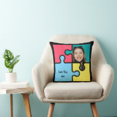 ロマンチック恋しく思なパズルの作品の贈り物の愛のカスタム クッション (椅子)