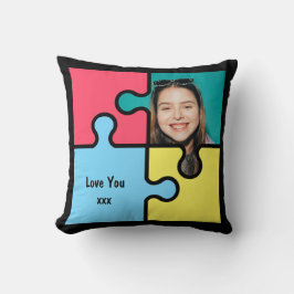 ロマンチック恋しく思なパズルの作品の贈り物の愛のカスタム クッション