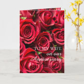 ロマンチック感傷的バラ妻アニバーサリーカード カード (黄色い花)