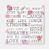 ロマンチック感動的な言葉 マグネット (正面)