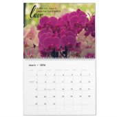 ロマンチック感動的引用文 カレンダー (3月 2026)