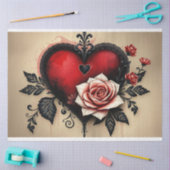 ロマンチック抽象芸術ゴシックティッシュペーパー 薄葉紙 (クラフト)