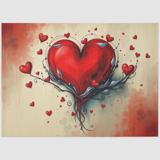 ロマンチック抽象芸術ゴシックティッシュペーパー 薄葉紙 (正面)