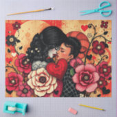 ロマンチック抽象芸術ゴシックティッシュペーパー 薄葉紙 (クラフト)