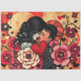 ロマンチック抽象芸術ゴシックティッシュペーパー 薄葉紙