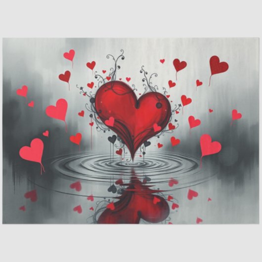 ロマンチック抽象芸術ゴシックティッシュペーパー 薄葉紙 (正面)