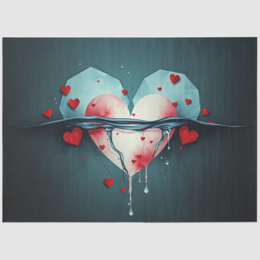 ロマンチック抽象芸術ゴシックティッシュペーパー 薄葉紙 (正面)