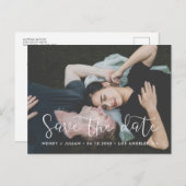 ロマンチック日付の写真を保存 案内ポストカード (正面/裏面)