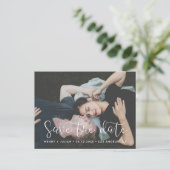 ロマンチック日付の写真を保存 案内ポストカード (スタンド正面)