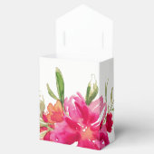 ロマンチック明るい赤紫色グリーンウォーター色結婚フローラ フェイバーボックス (オープン)