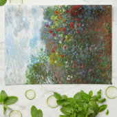 ロマンチック春の結婚式ヴィンテージモネガーデン キッチンタオル (折り畳み)