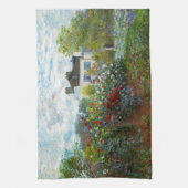 ロマンチック春の結婚式ヴィンテージモネガーデン キッチンタオル (縦)