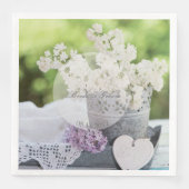 ロマンチック春フラワーフローラホワイト薄紫結婚ズ (正面)