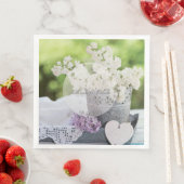 ロマンチック春フラワーフローラホワイト薄紫結婚ズ (インサイチュ)