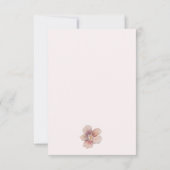 ロマンチック春フローラRSVPデザイン 出欠カード (裏面)