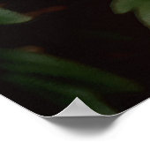 ロマンチック春牡丹イン淡い色のピーチ ポスター (角)