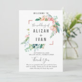 ロマンチック牡丹フラワーズ結婚式 プログラム (スタンド正面)