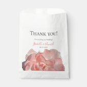 ロマンチック独身のな水の色のコーラル結婚バラ フェイバーバッグ (正面)