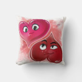 ロマンチック私たちは完全に一緒にハートバレンタイン クッション (正面)