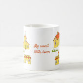 ロマンチック私の甘い小さな町ミニマリスト コーヒーマグカップ (中央)