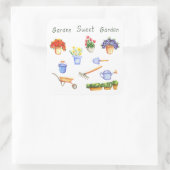 ロマンチック私は私の花を愛するミニマリストかわいい スクエアシール (バッグ)