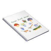 ロマンチック私は私の花を愛するミニマリストかわいい ノートブック (右側)