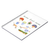 ロマンチック私は私の花を愛するミニマリストかわいい ノートブック (左側)