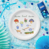 ロマンチック私は私の花を愛するミニマリストかわいい ペーパープレート (パーティー)