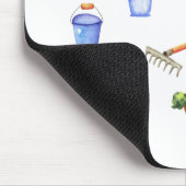 ロマンチック私は私の花を愛するミニマリストかわいい マウスパッド (コーナー)