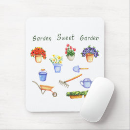 ロマンチック私は私の花を愛するミニマリストかわいい マウスパッド