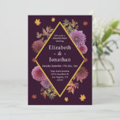 ロマンチック秋ダリアリハーサルディナー 招待状 (スタンド正面)