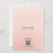 ロマンチック素晴らしな水の色結婚式招待状 招待状 (裏面)