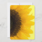 ロマンチック素朴なヒマワリ結婚式招待状 招待状 (裏面)