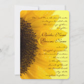 ロマンチック素朴なヒマワリ結婚式招待状 招待状 (正面)