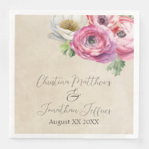 ロマンチック素朴なピンクと白のランヌカルス