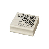 ロマンチック素朴なボホワイルドフラワーコーナー結婚ズ ラバースタンプ (スタンプ)