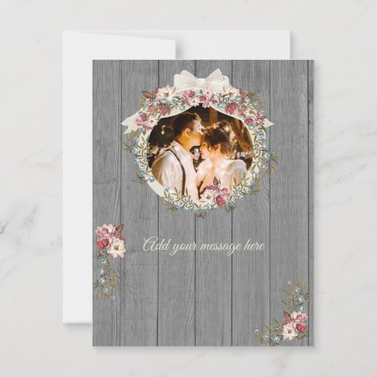 ロマンチック素朴な休日4フォトコラージュ (裏面)