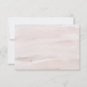 ロマンチック素朴な矢印とハート結婚式RSVP 出欠カード (裏面)